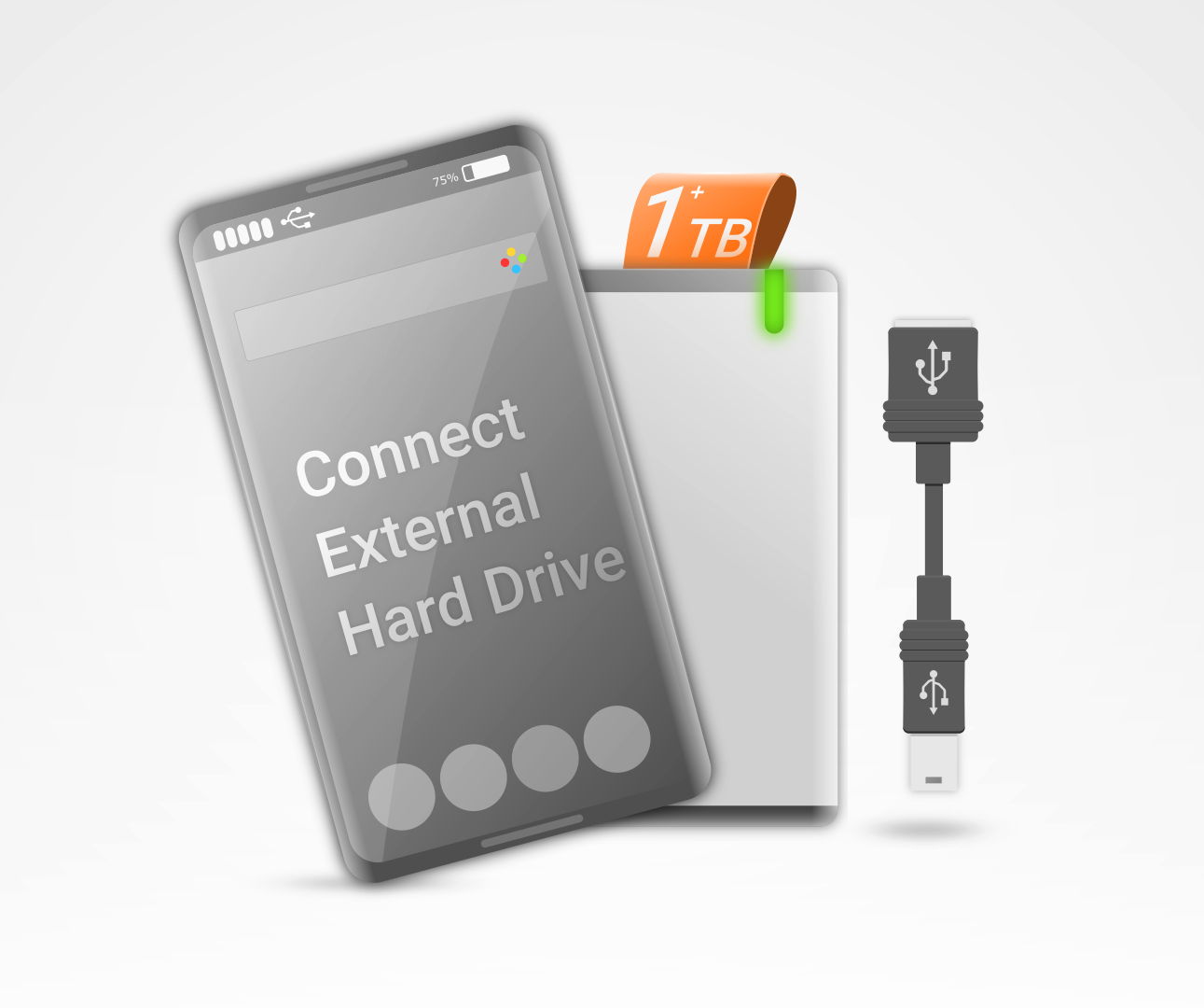 Connect External Hard Drive to Android Smartphone
