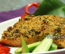 Herb Crusted Baked Salmon