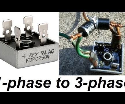 Converting a 1-phase Rectifier Into a 3-phase Rectifier