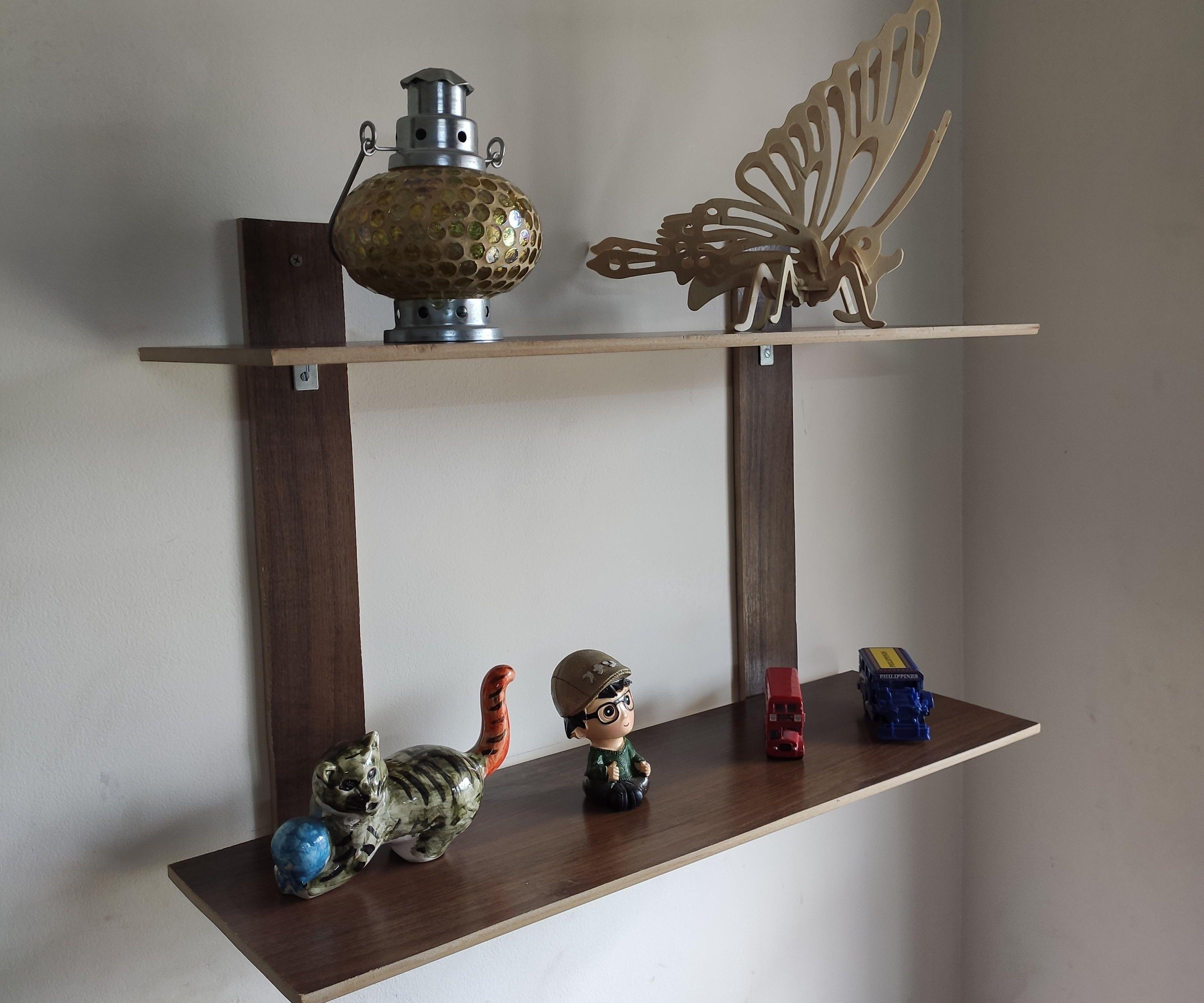 Simple Wall Hanging Bookshelf