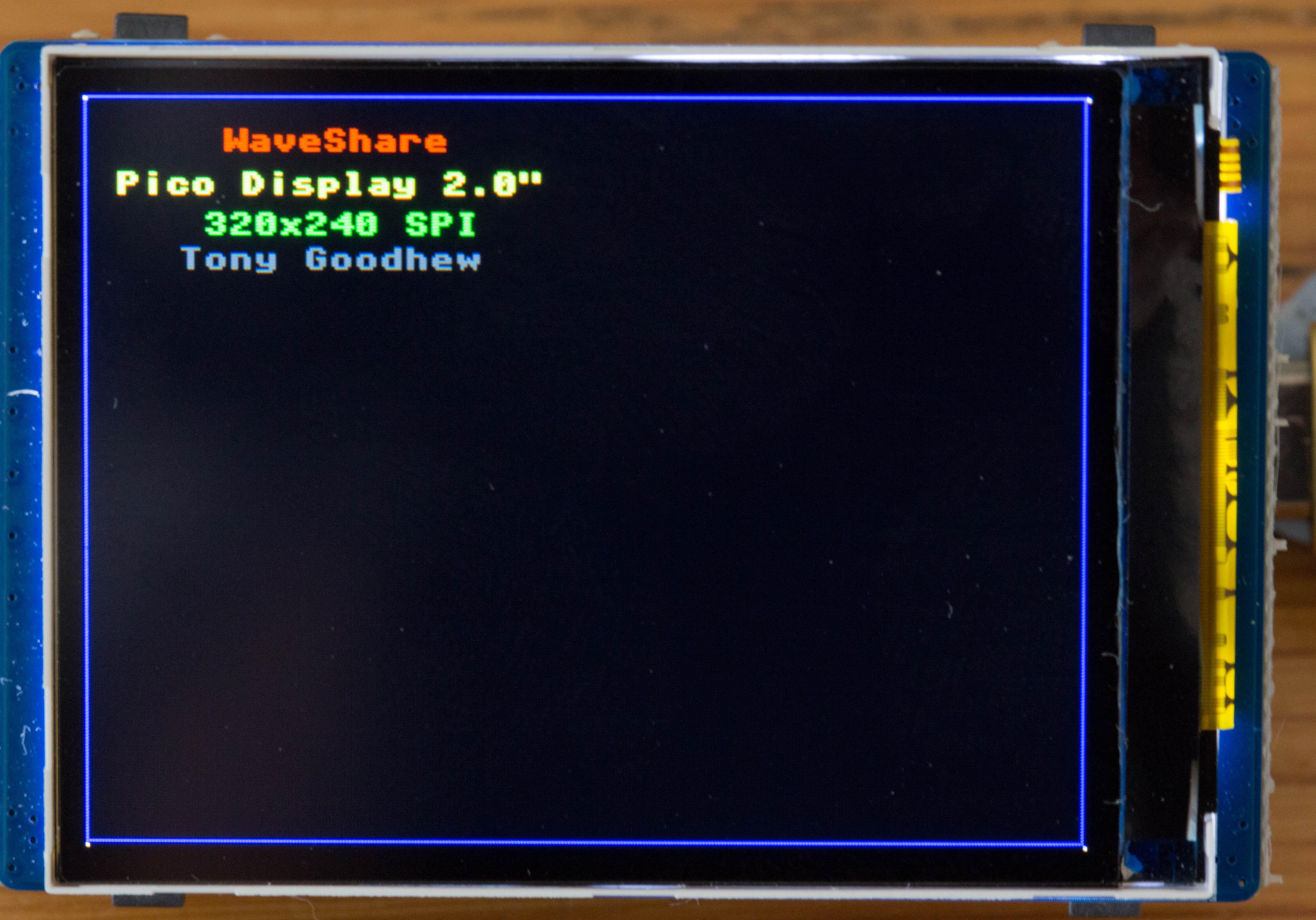 WaveShare 2" IPS LCD Display for Raspberry Pi Pico (320x240) Workout