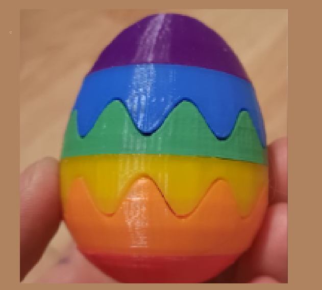 Rainbow Easter Egg