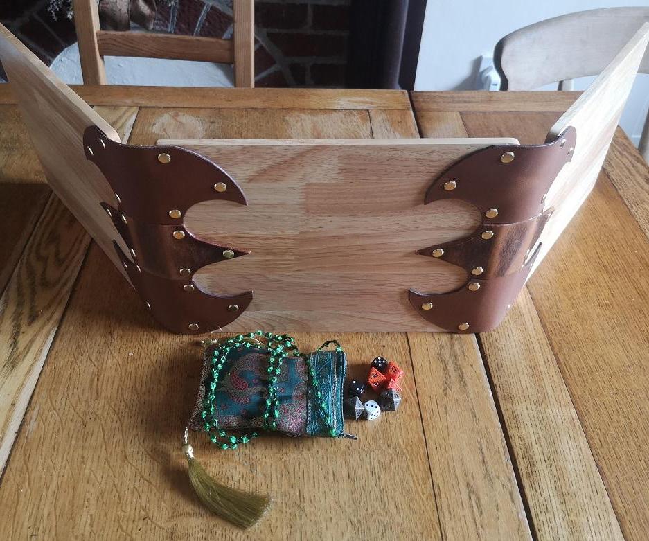 Wood & Leather Dungeon Masters Screen