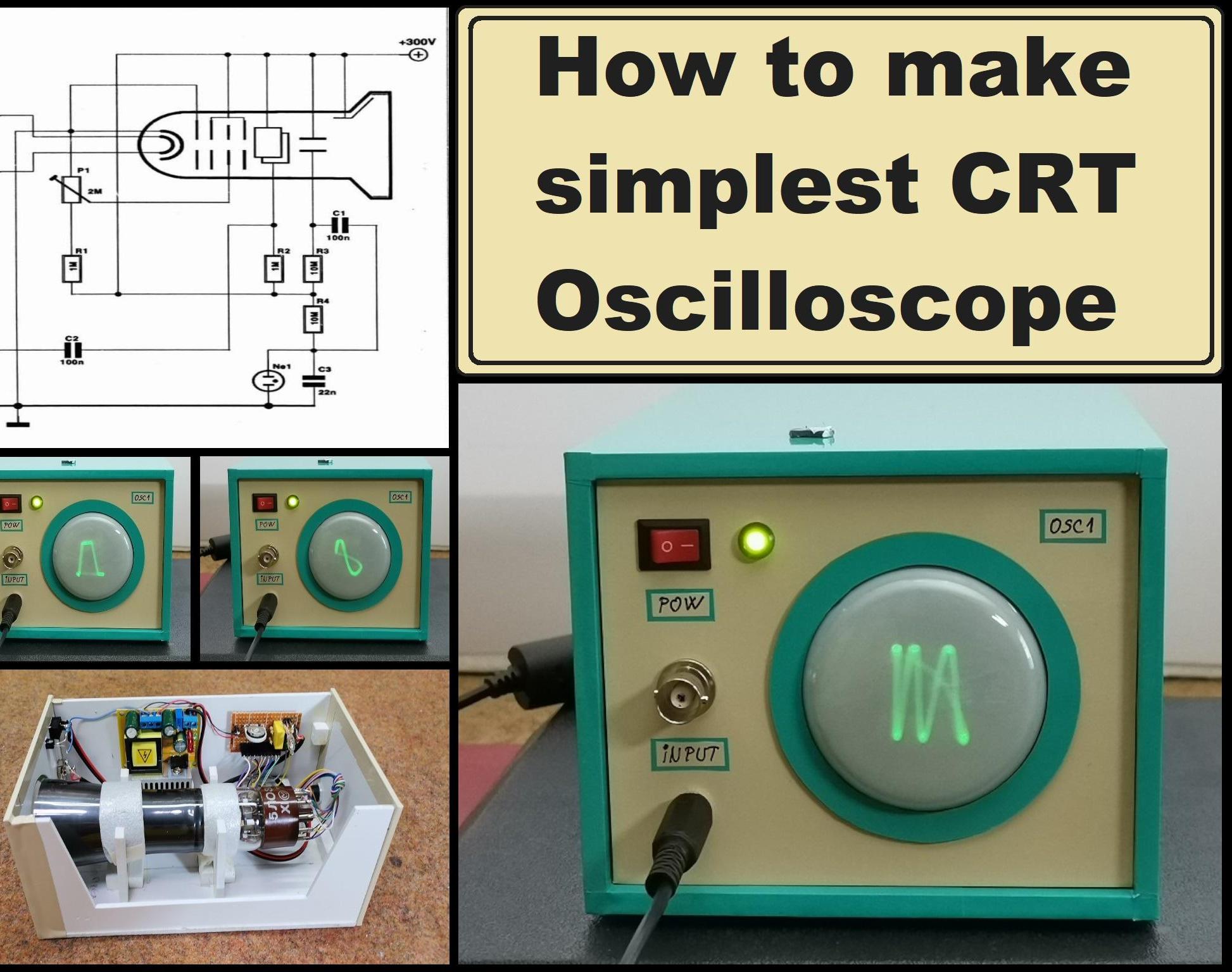 DIY Simplest Small CRT Oscilloscope