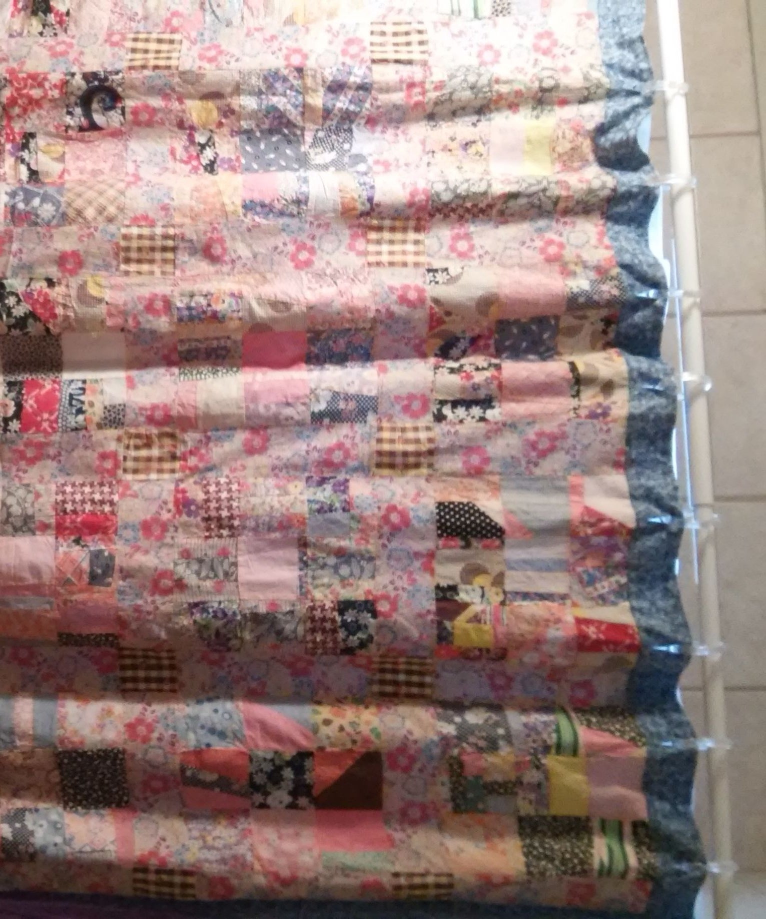 Patchwork Shower Curtian