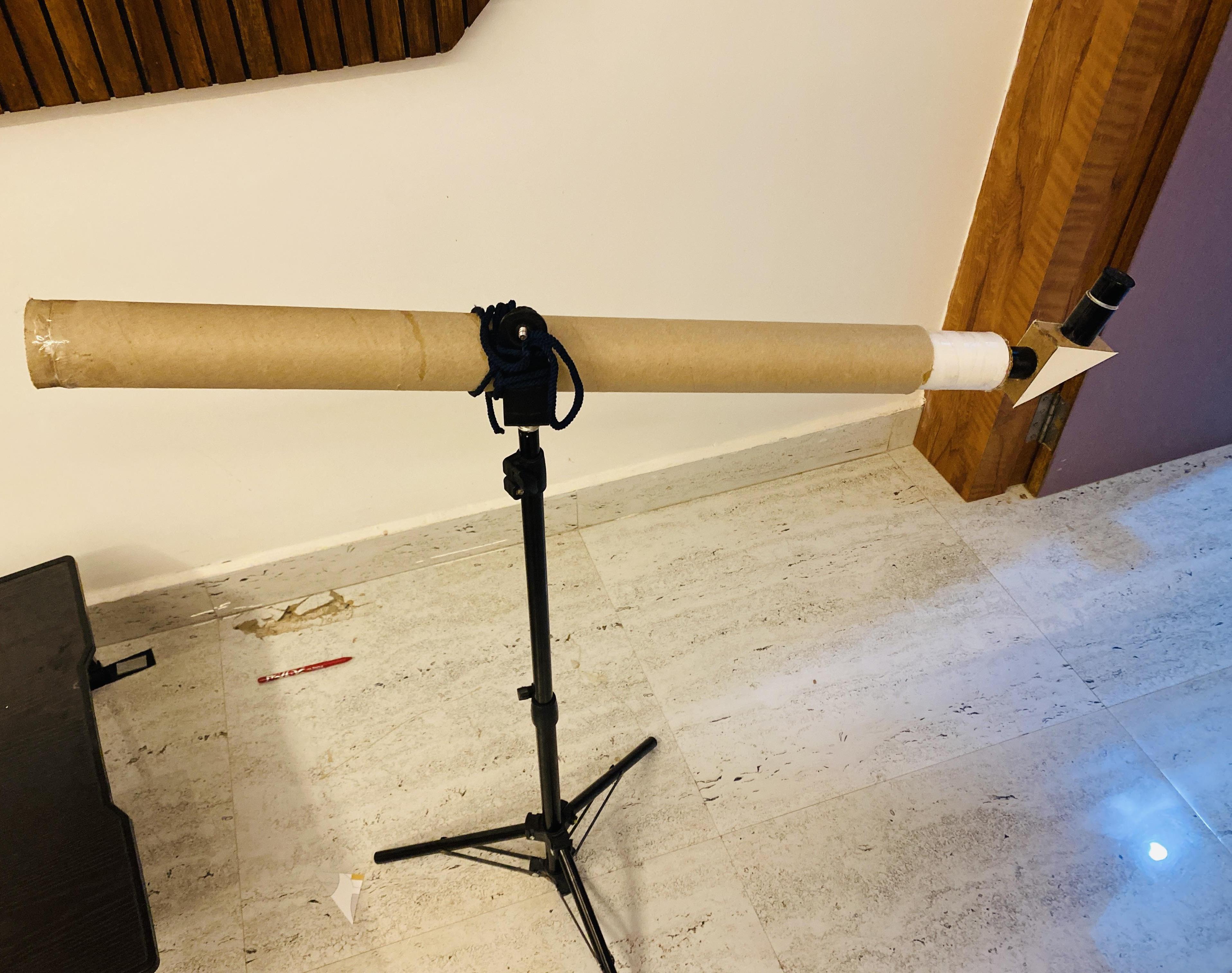 Cardboard and Paper Telescope With 90 Degree Mirror Diagonal