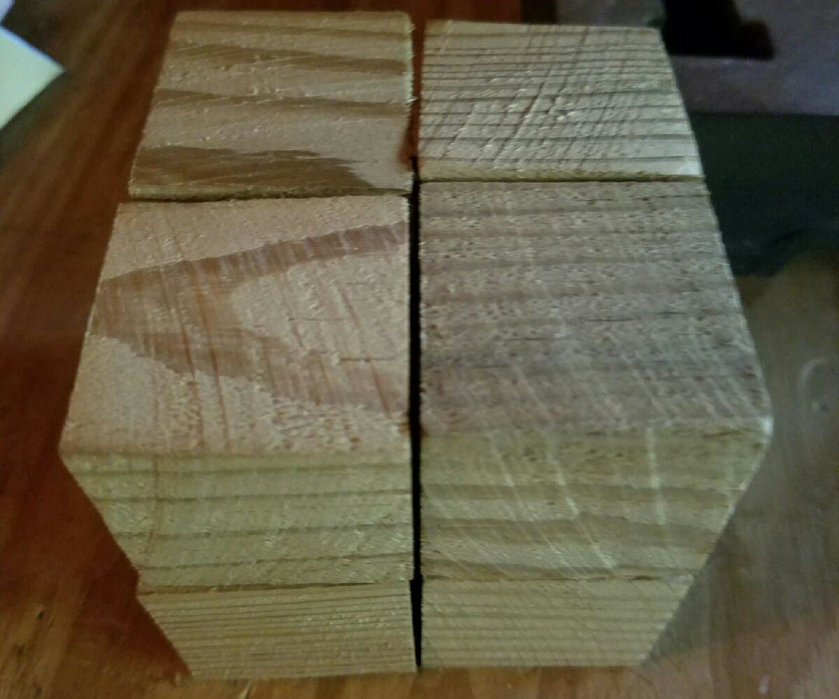 How to Make a Cubes and Pegs Puzzle Out of Scrap Recycled Wood