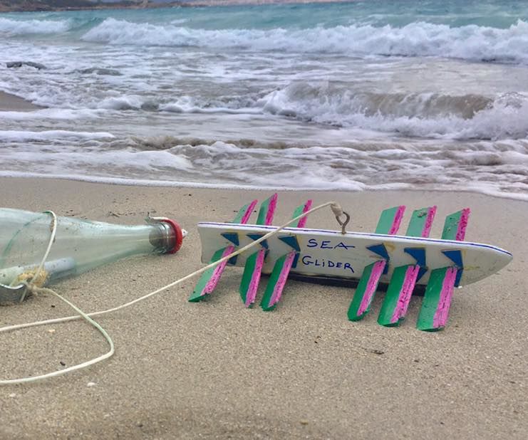 Wave Propeller for Message in a Bottle Reach Destination!