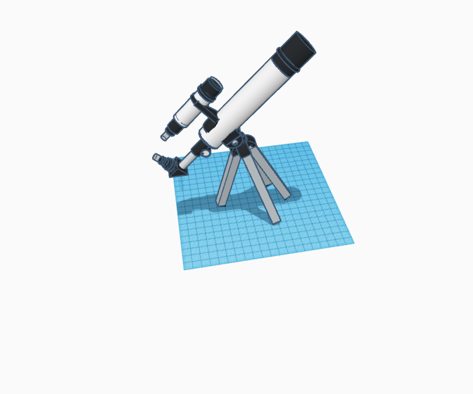 Modern Telescope TinkerCad