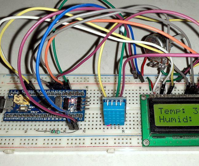 Building a Temperature and Humidity Monitoring System With STM32F1