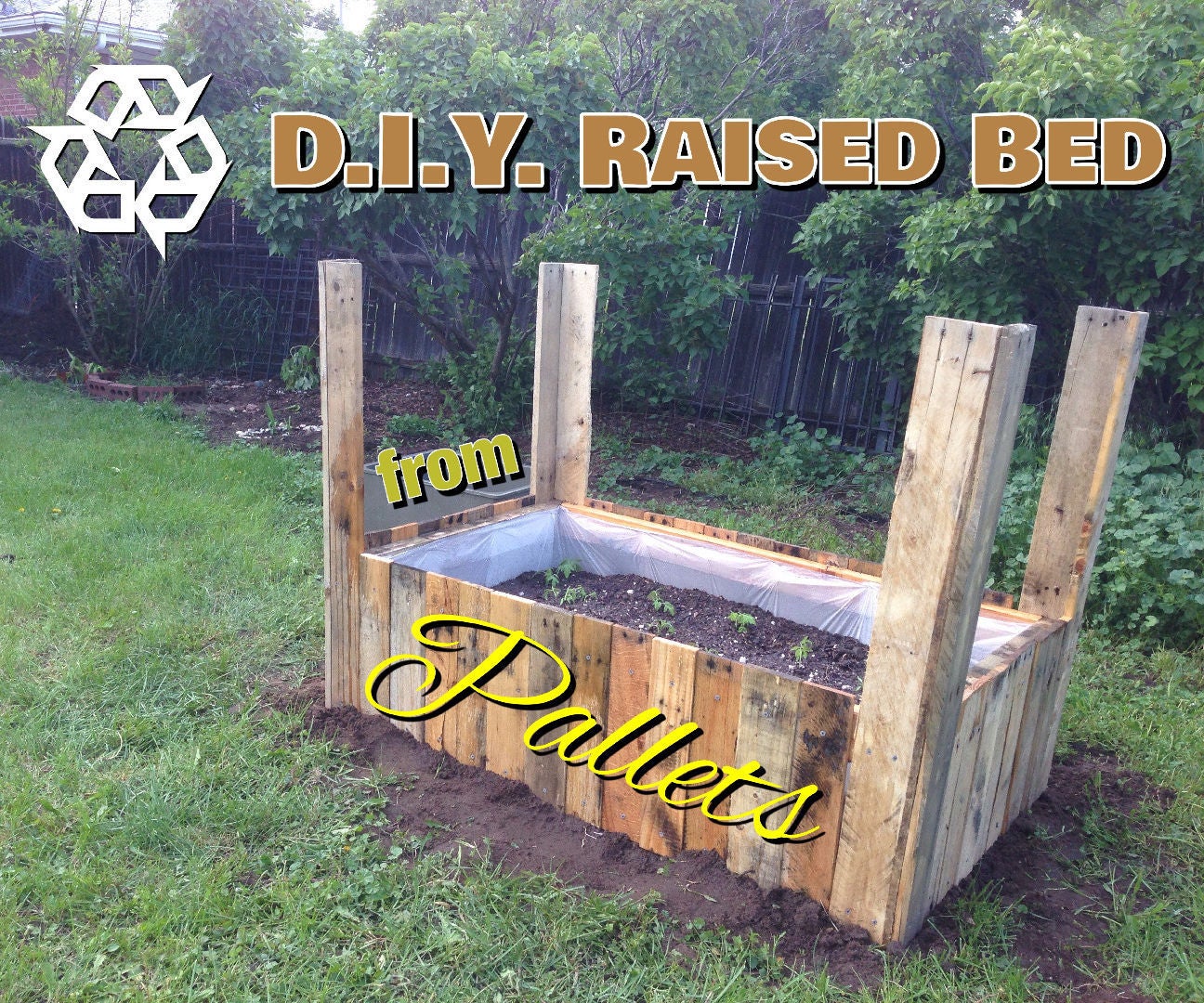 Raised Bed Pallet Planter *Updated August 21st, 2015*