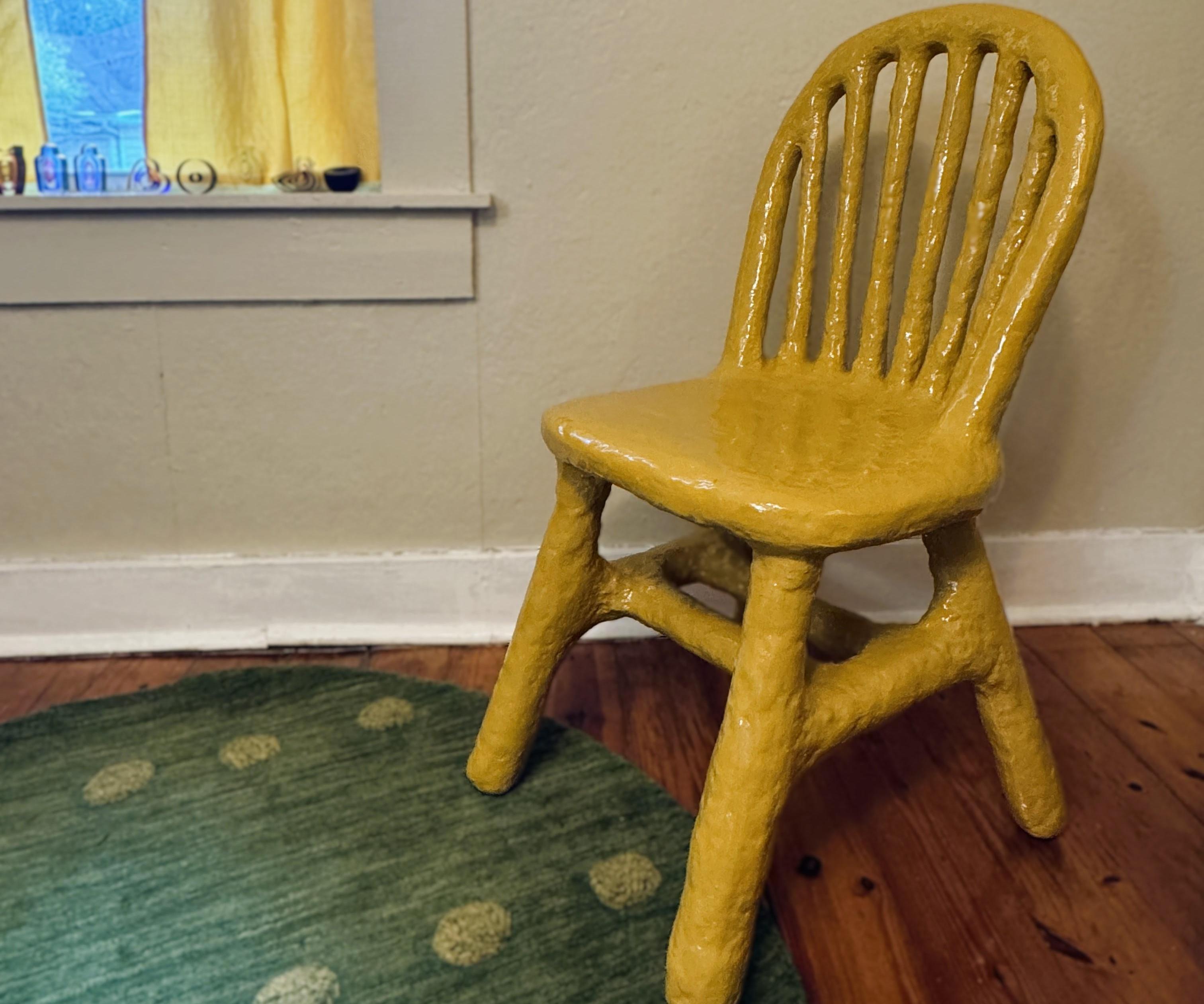 Chunky Paper Mache Chair