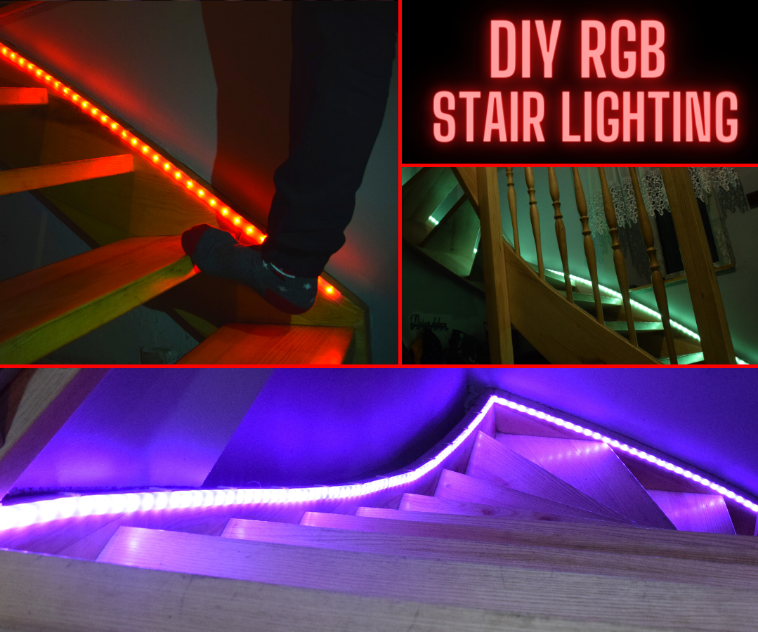 Stair Lights - DIY, RGB, Automatic