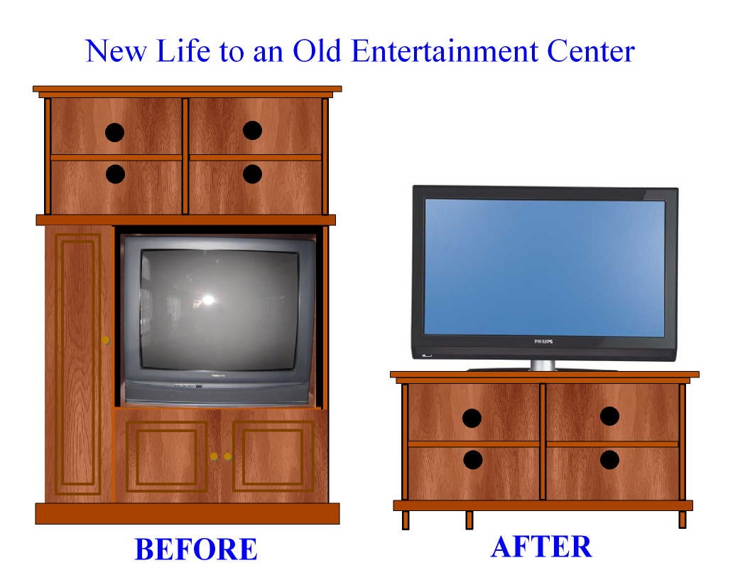 Furniture 'Surgery' for a New Entertainment Center