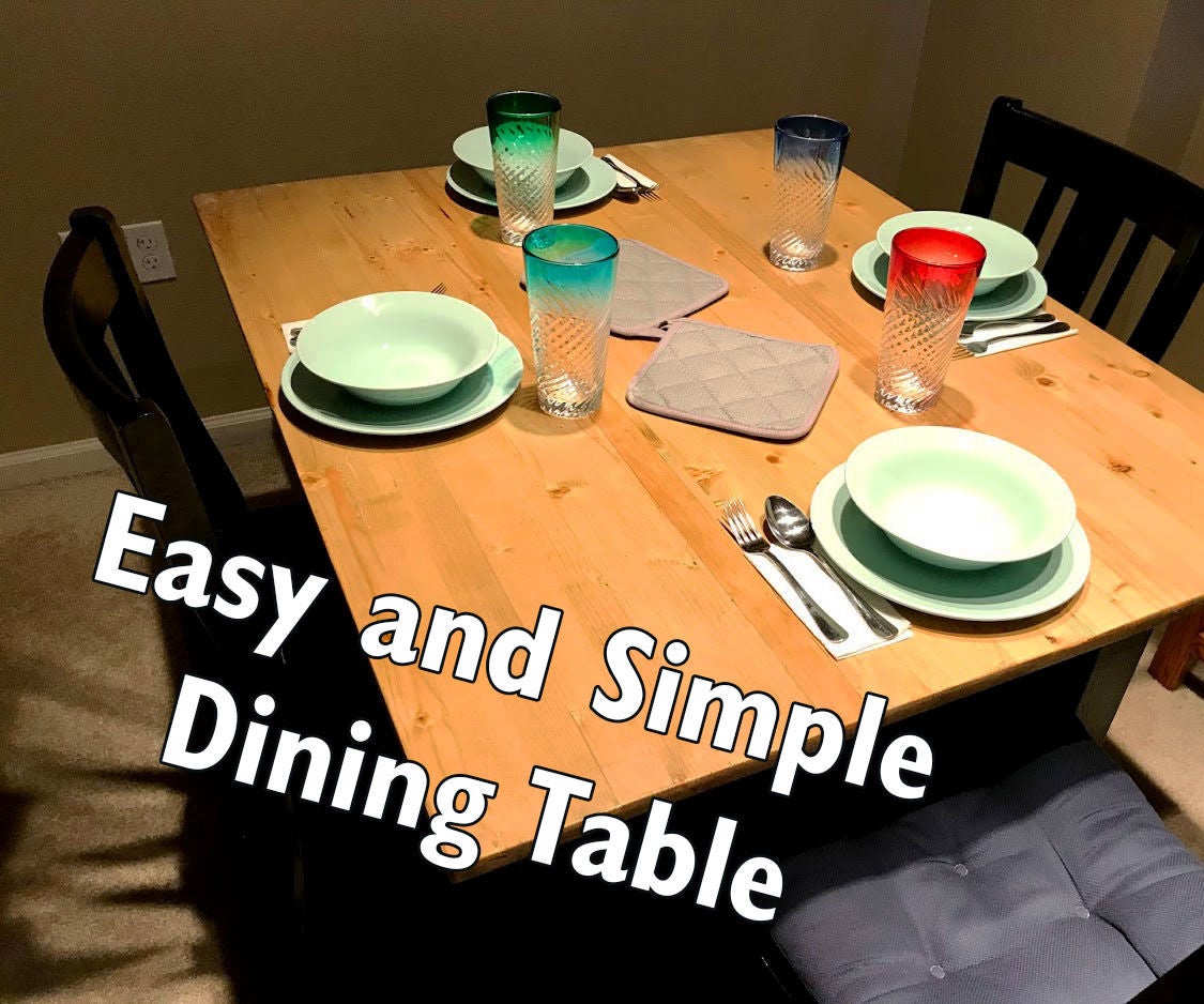 Easy and Simple Dining Table
