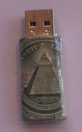 Dollar Bill USB Flash Drive Case