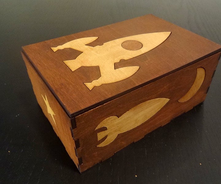 Laser Cut Box With "inlay" Designs.