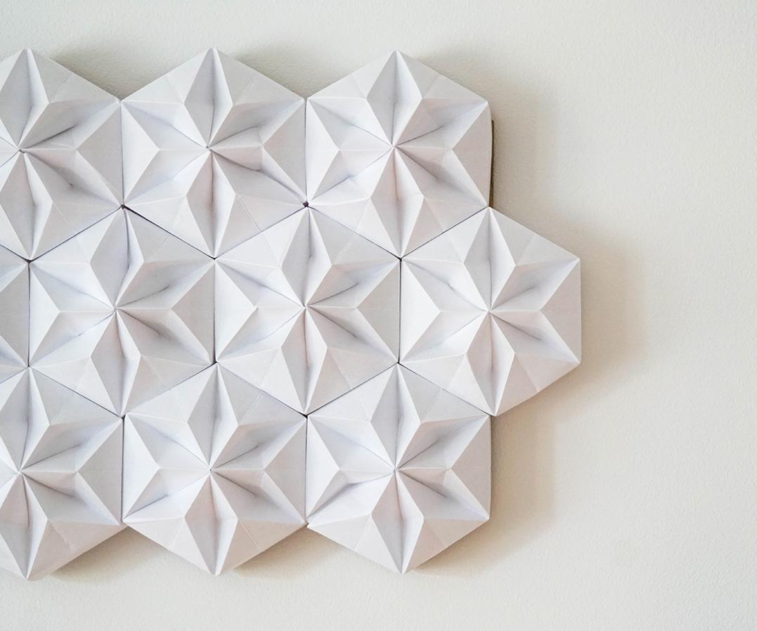 DIY Origami Hexagon Wall Decor | Paper-Folding Art Project