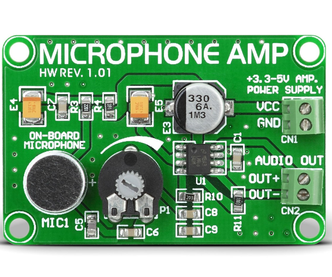 Inexpensive Microphone Amplifier Circuit