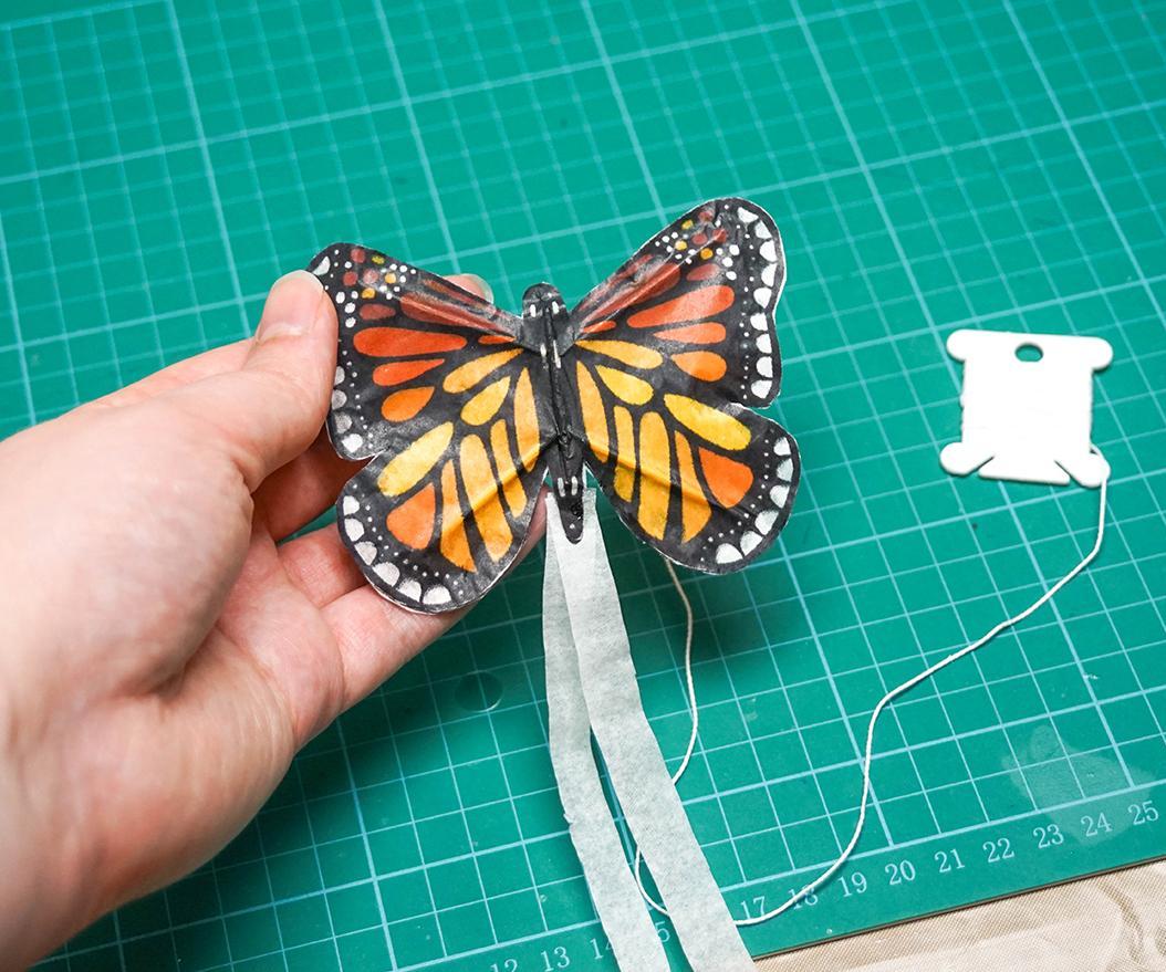 DIY Mini BUTTERFLY Kite | How to Make a Tiny Kite