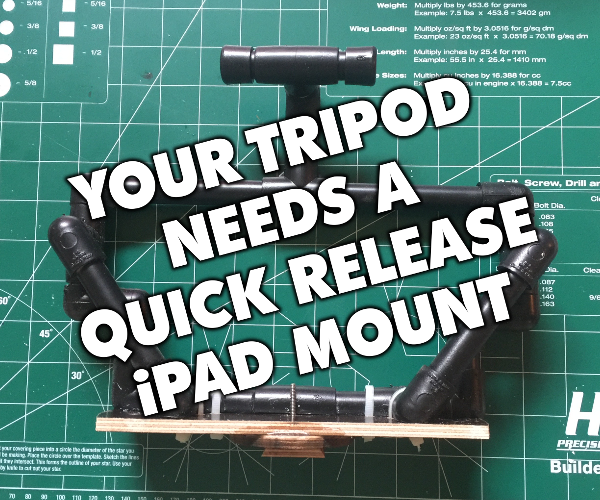 Your Camera Tripod Needs a Quick Release IPad Mount!