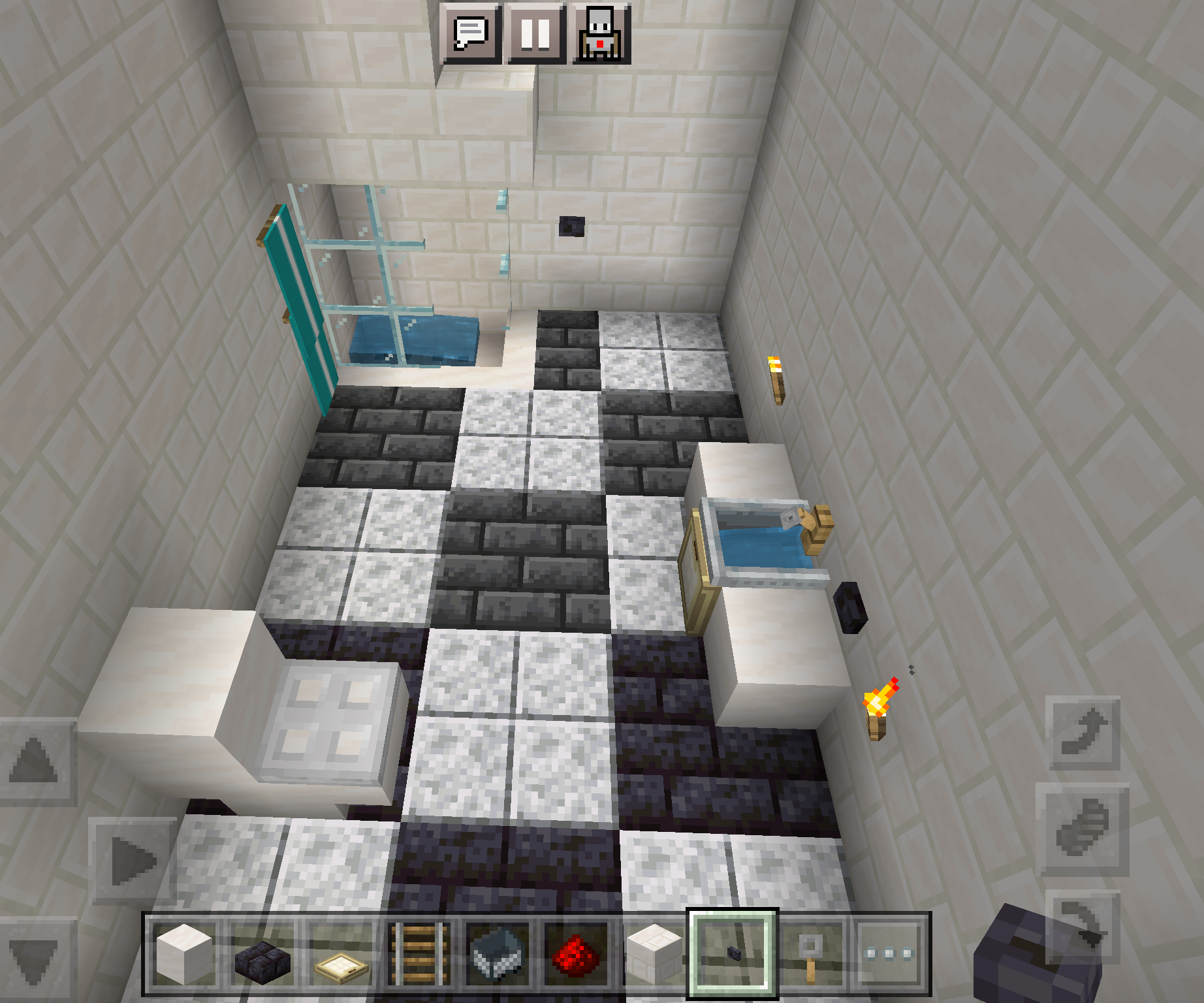 Minecraft Bathroom With Shower