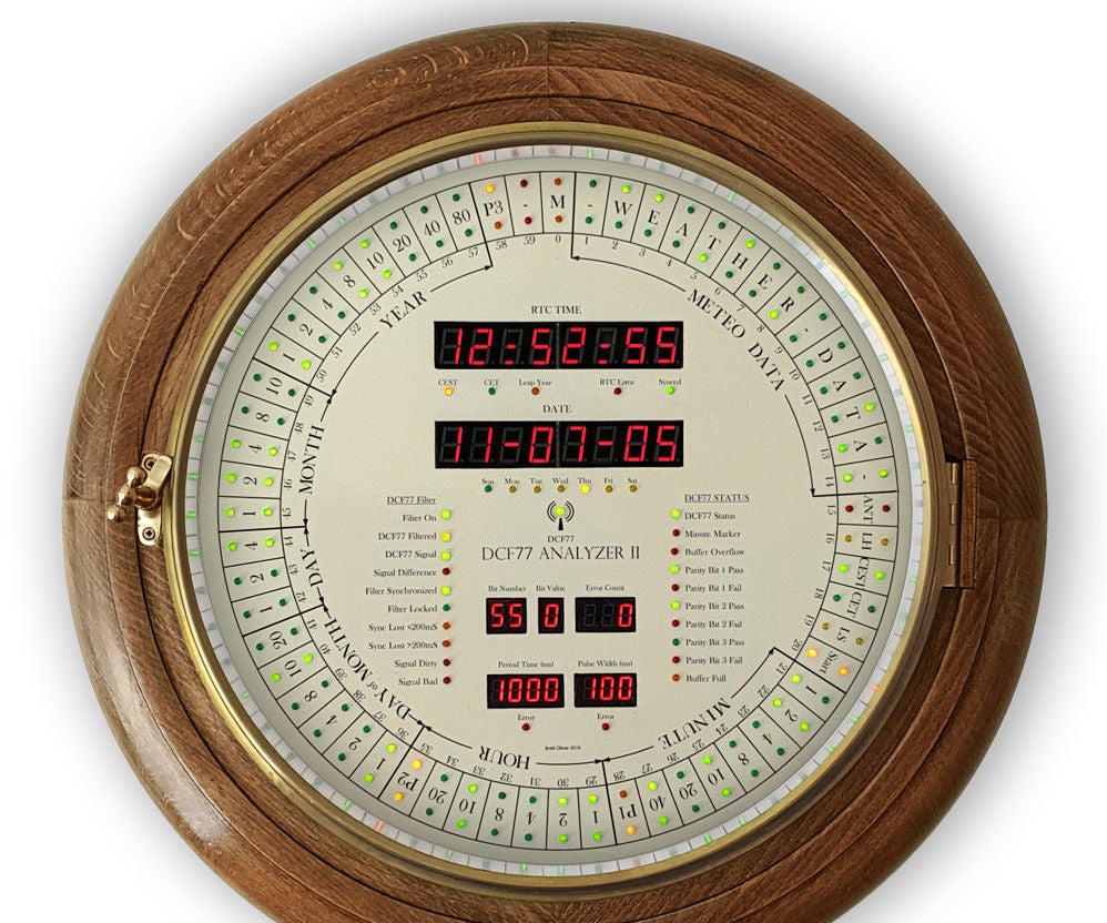 Arduino DCF77 Analyzer Clock MK2