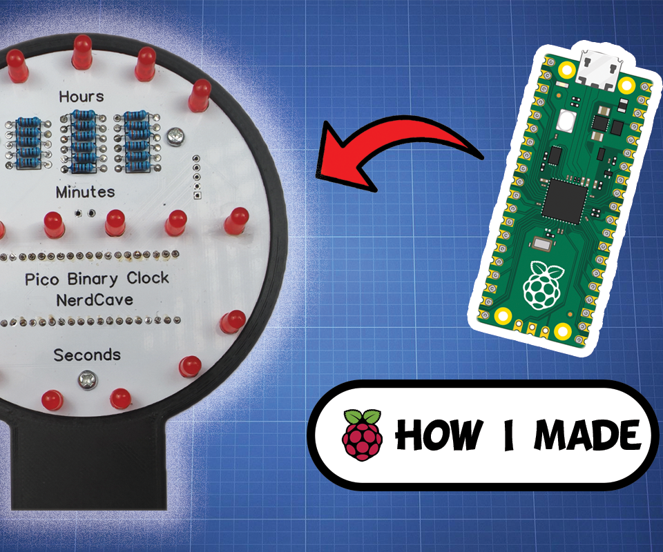 Nerdy Clock - Binary Clock Using Pico W