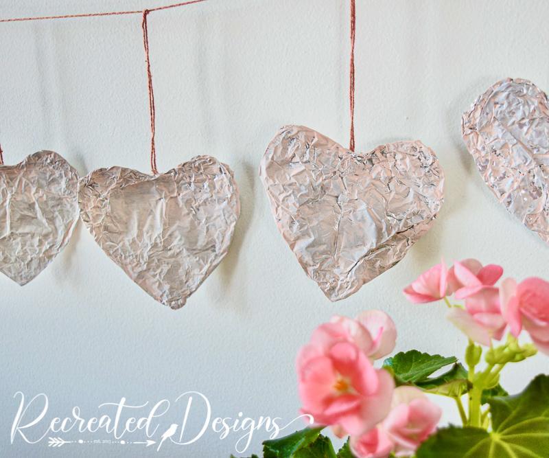 Turn a Roll of Tinfoil Into the Prettiest Heart Garland