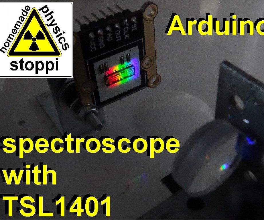 Arduino Spectroscope With TSL1401 and Display