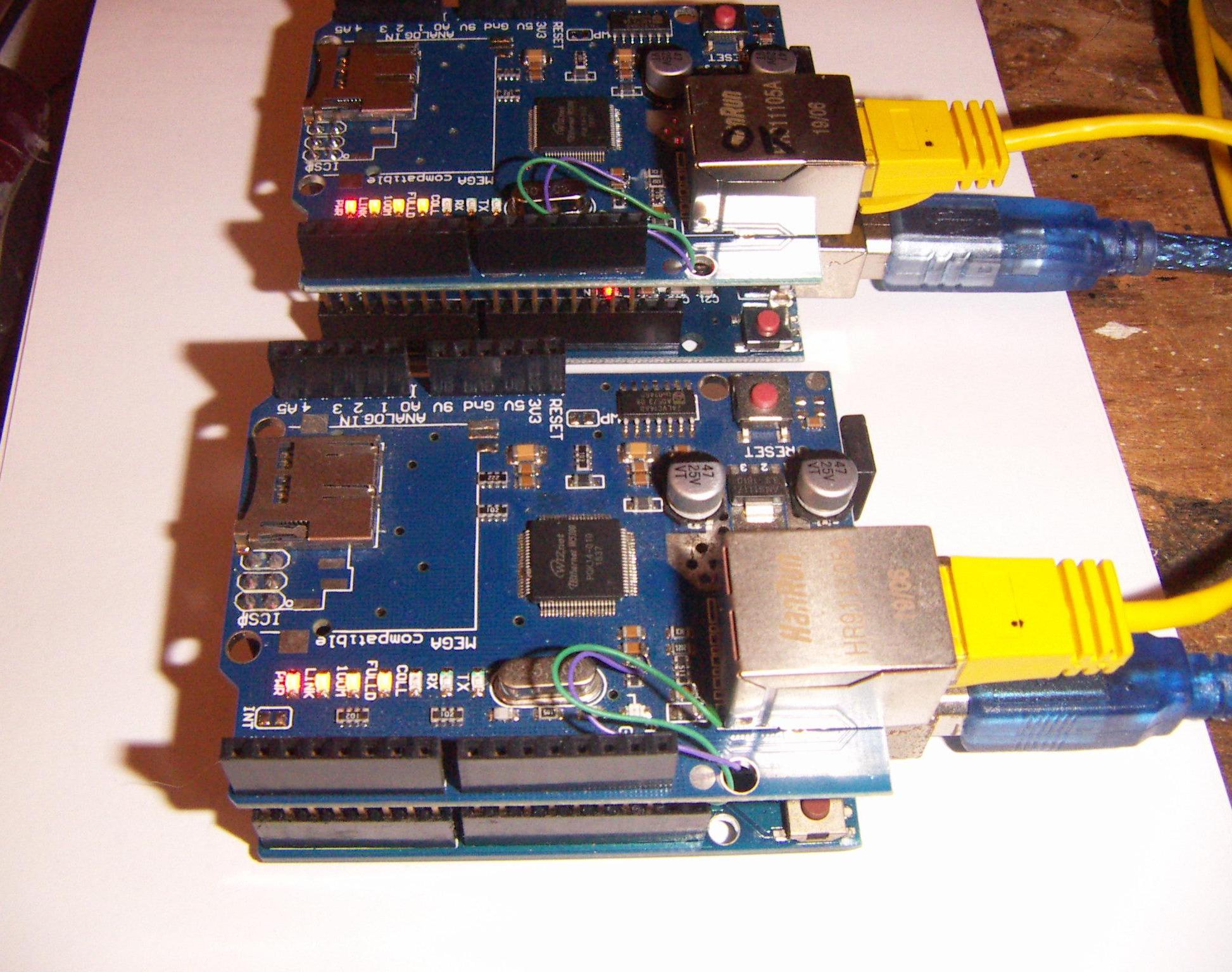 Arduino Serial Link Using Ethernet and UDP Packets