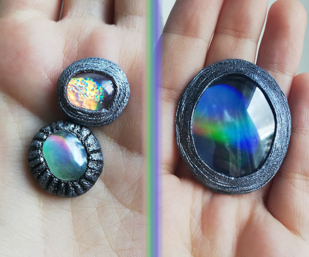 Holographic Gemstones From CDs