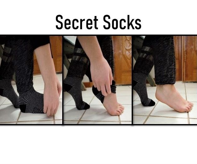 Secret Socks (Never Be Without Socks Again!)