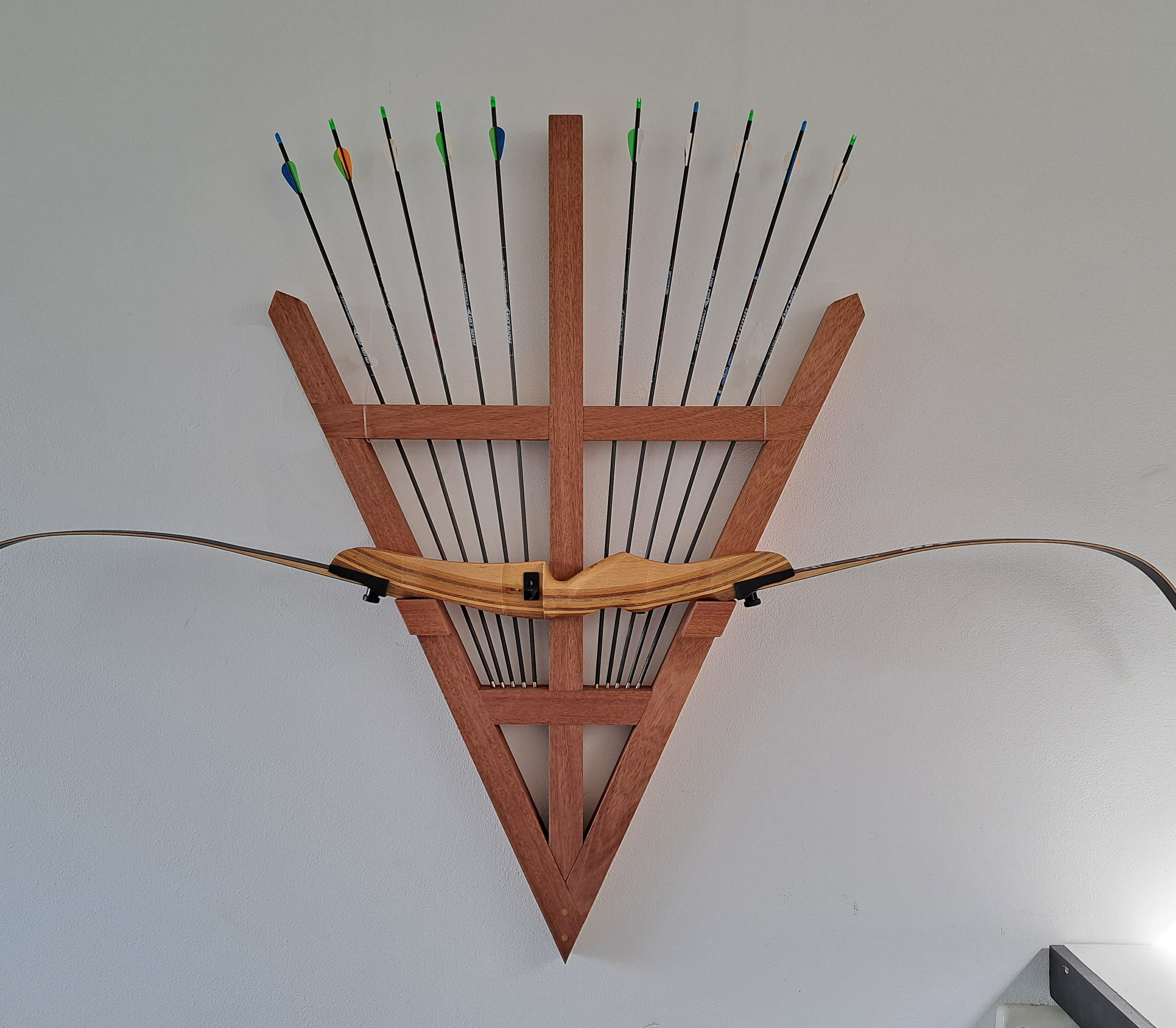 Bow Rack Without Any Nails or Screws