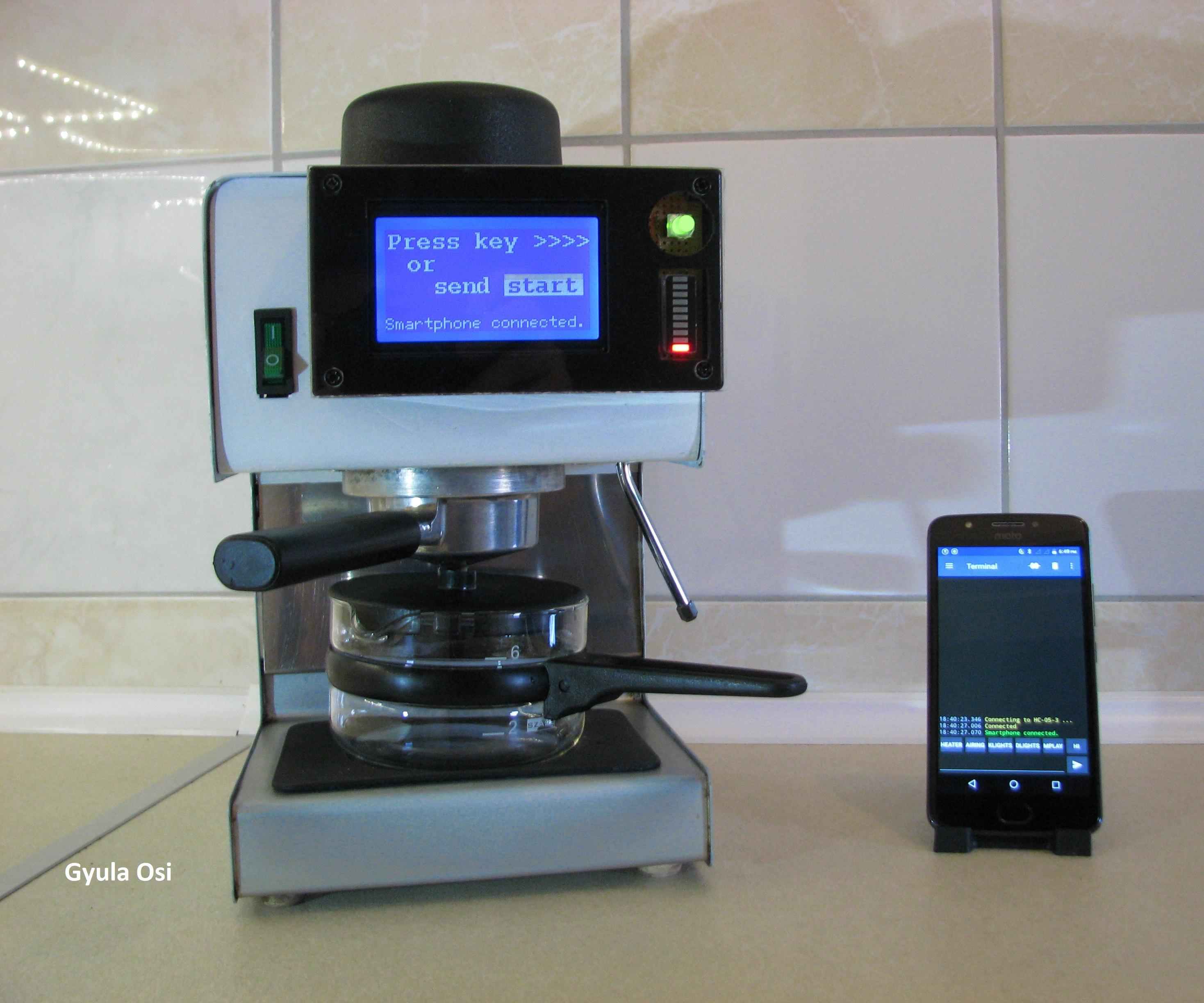 Automatic Smart Coffee Maker With Arduino and Bluetooth