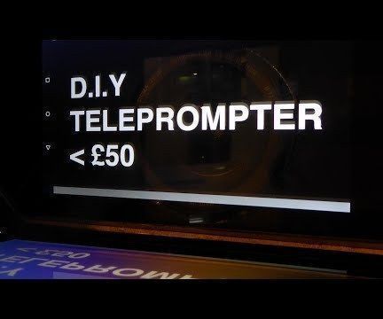 Teleprompter With True BeamSplitter Glass - Foldable (Video Guide)