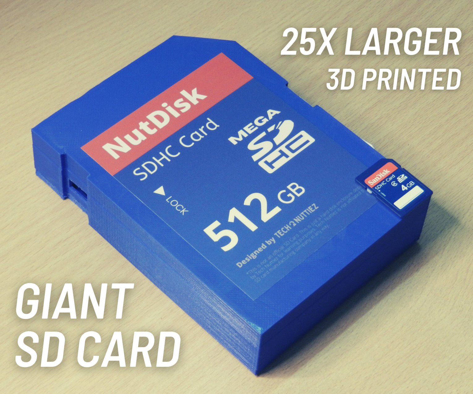 Giant 3D Printed SD Card That Works!!! (Contest Special)