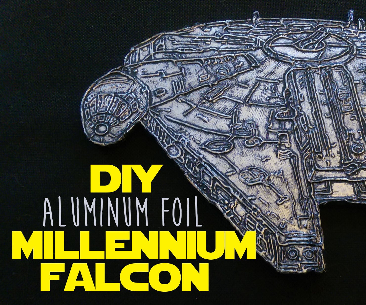 DIY Aluminum Foil Millennium Falcon