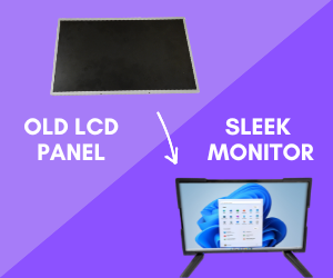 Convert Old Display Panel Into Sleek Monitor