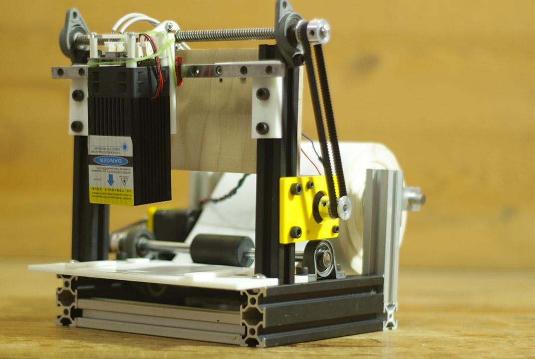 DIY Termal Paper Laser CNC Ploting Machine