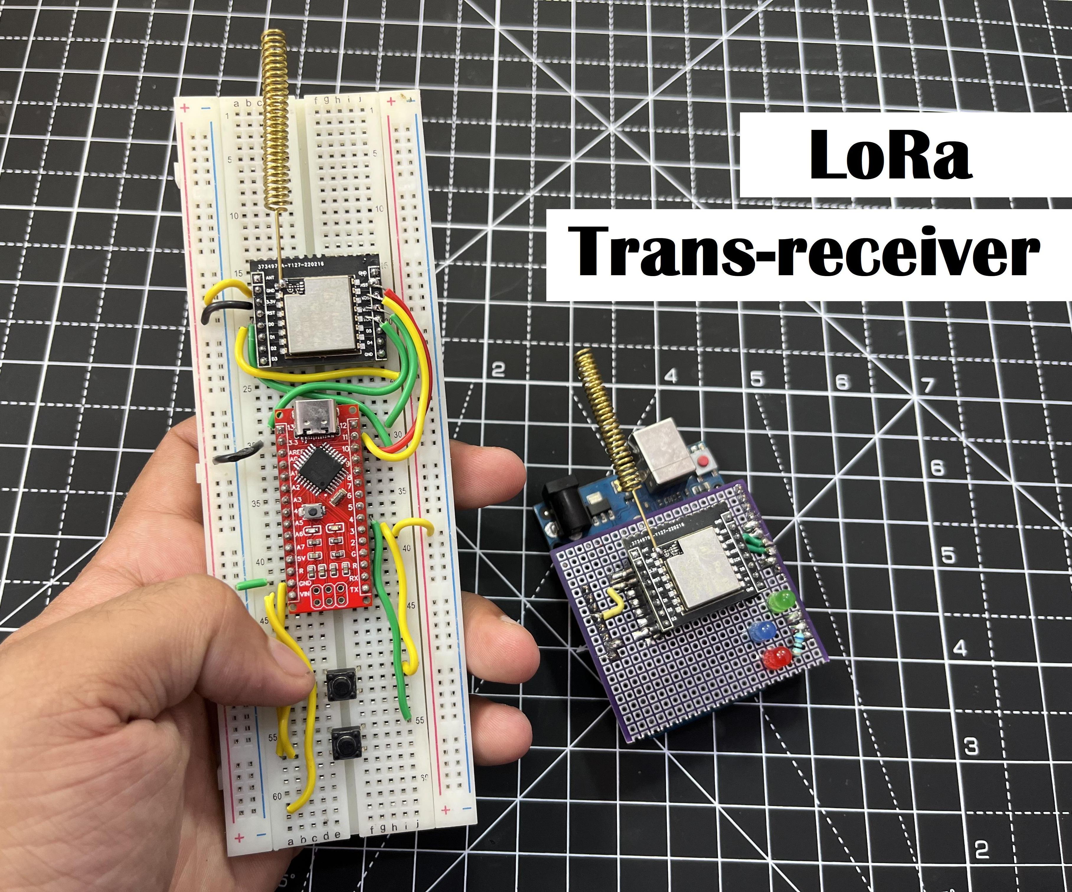 LoRa Transmitter and Receiver Using Arduino