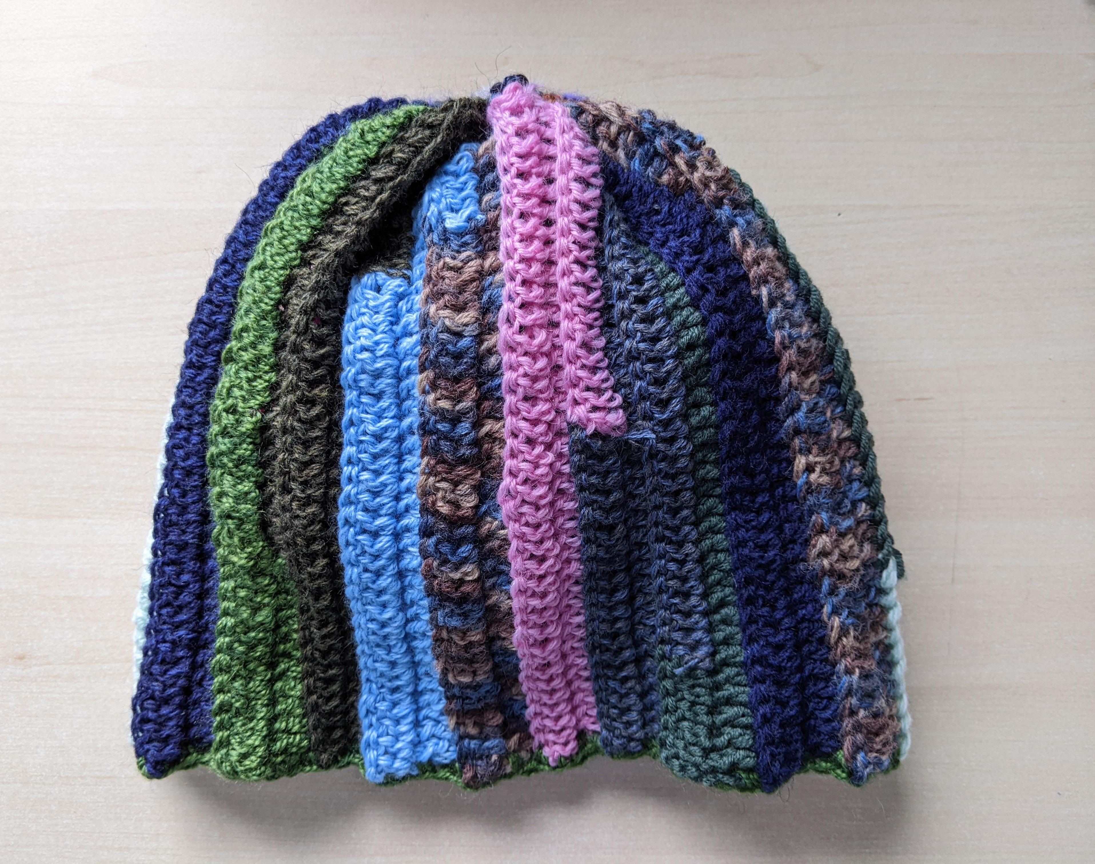 Yarn Scrap Crochet Hat