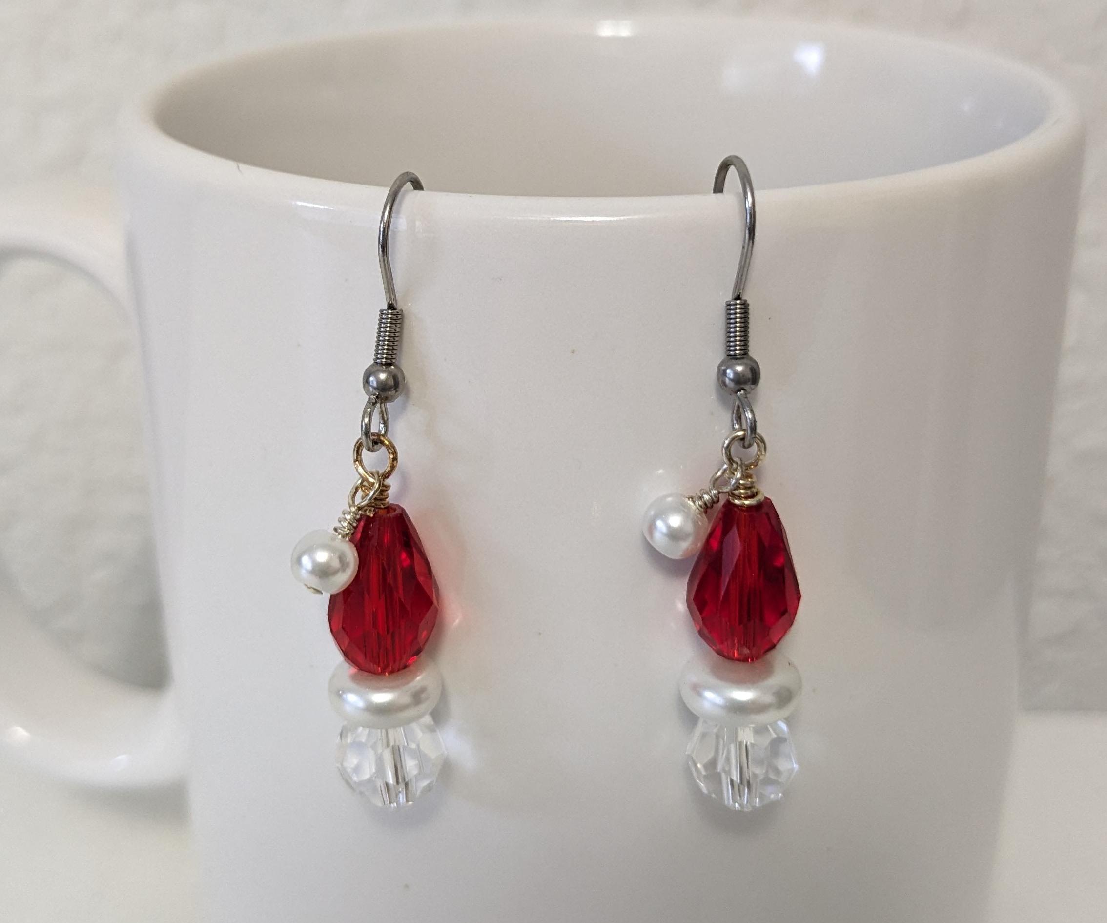 Santa Earrings