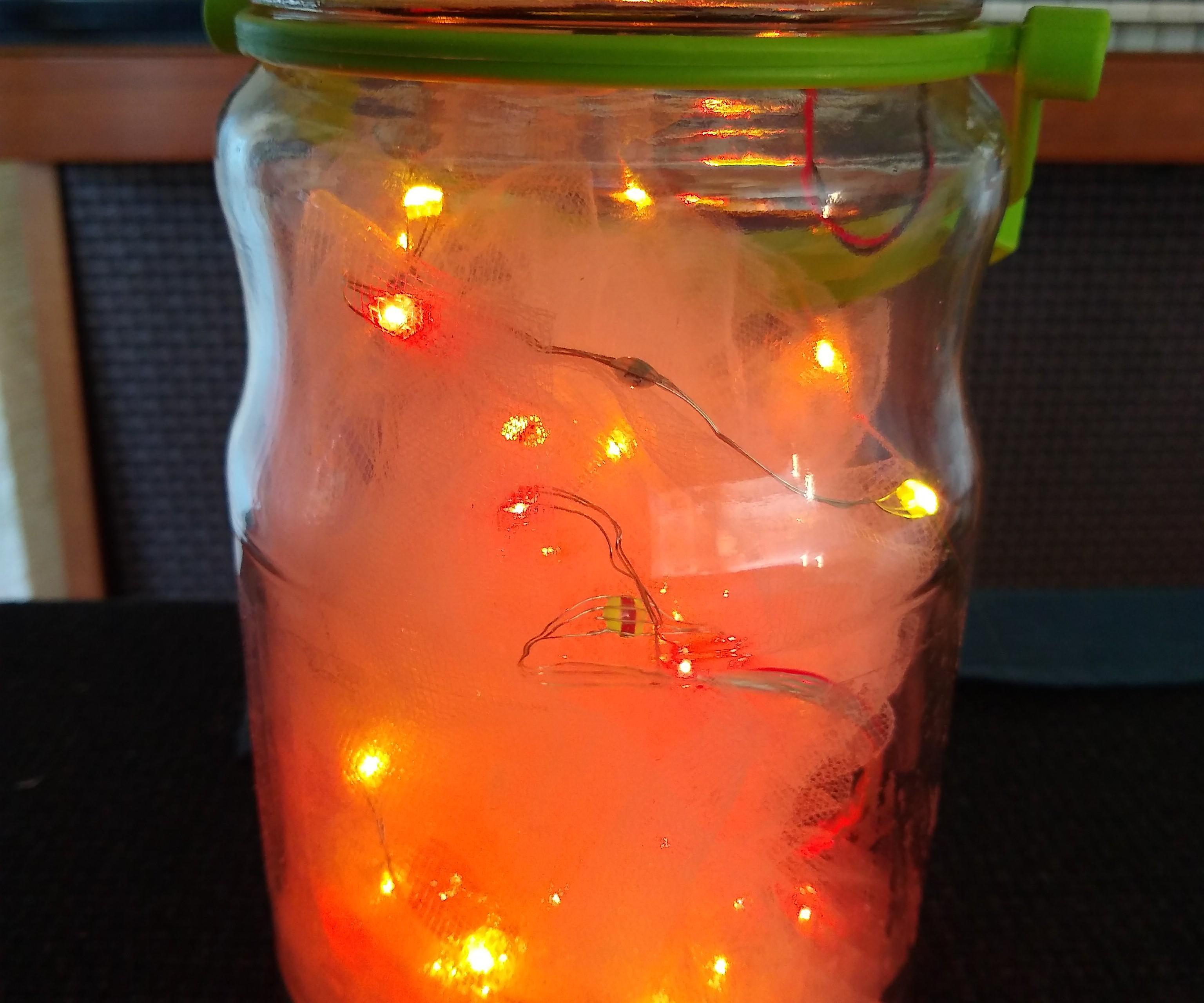 Firefly Pickle Jar With Microbit and Neopixels