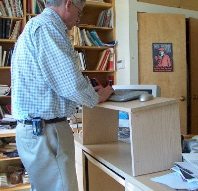 Folding Stand Up Desk (yet Another)