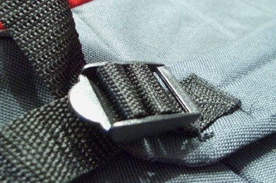 Broken Plastic Buckle on a Nylon Strap