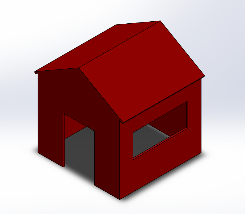 How to Make a Mini Playhouse in SolidWorks.