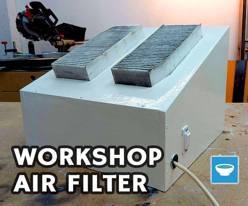 Workshop Air Filter With Old Car Filter