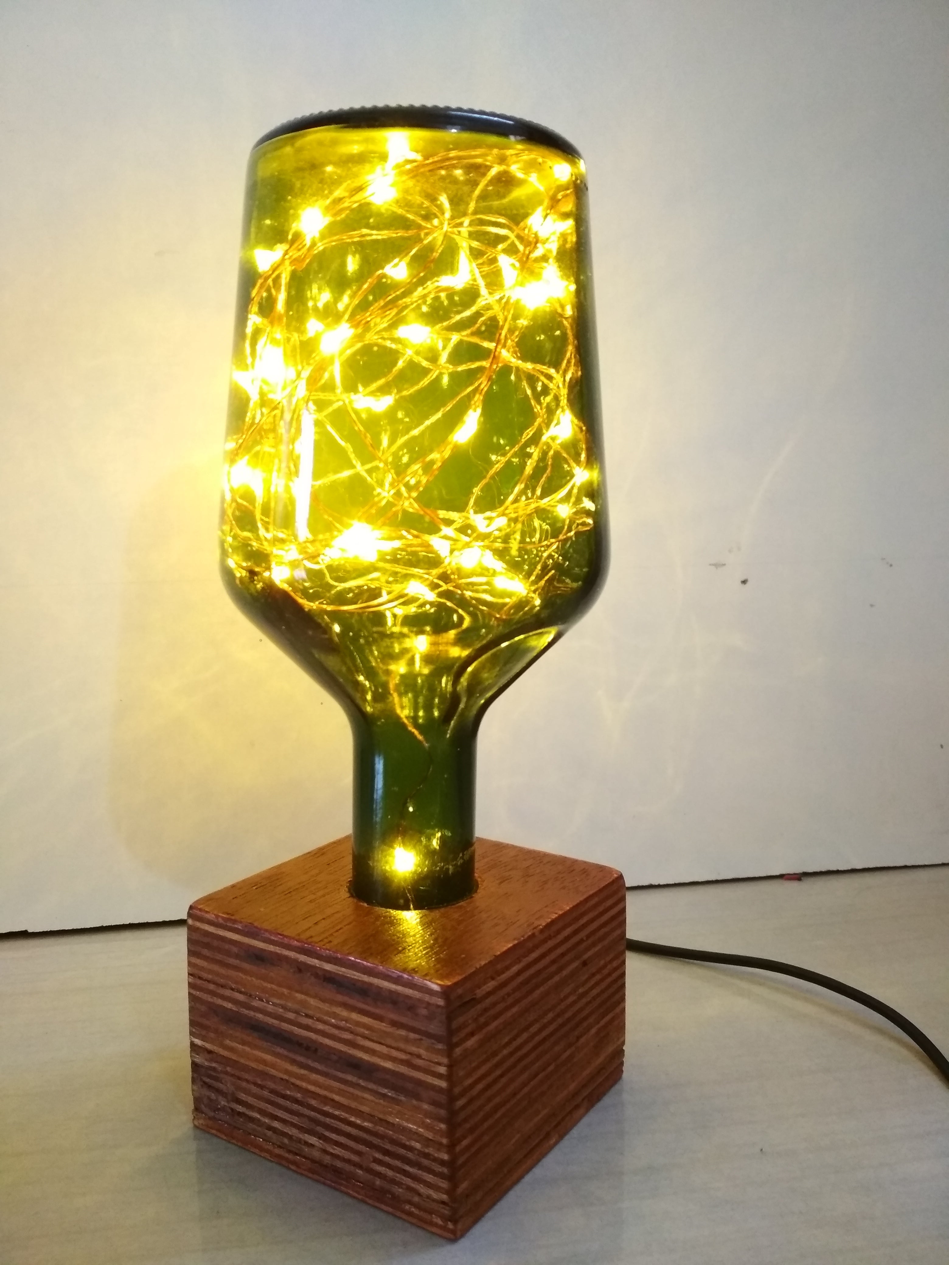Recycled Bottle Lamp