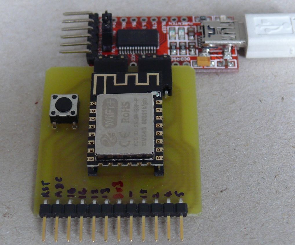 ESP-12E and ESP-12F Programming and Development Board